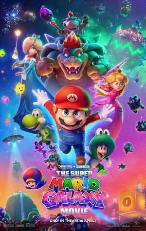 The Super Mario Galaxy Movie 2026 Hindi Dual Audio HD Poster Download - filmyfly